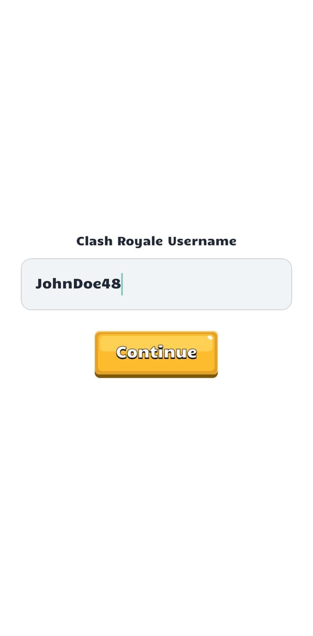 Enter your username